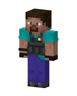 Tactical Steve skin, 3D preview