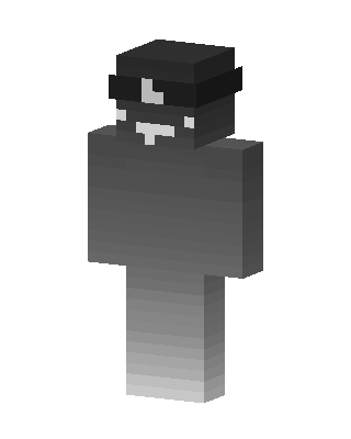 Grayscale Bandit skin, 3D preview
