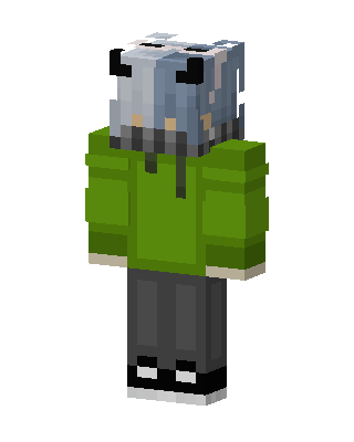 Panda Hoodie Gamer skin, 3D preview
