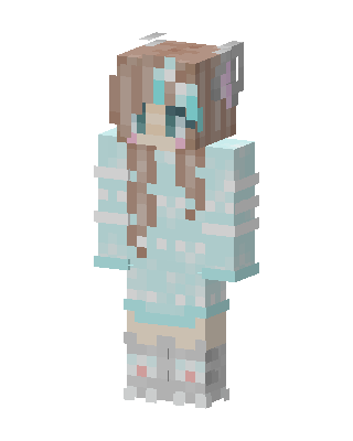 Frosty Bunny Girl Minecraft skin