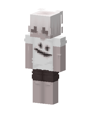 White Player Girl skin, 3D preview