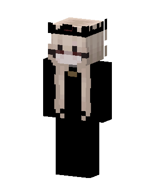 Black Crowned Goth Girl Minecraft skin