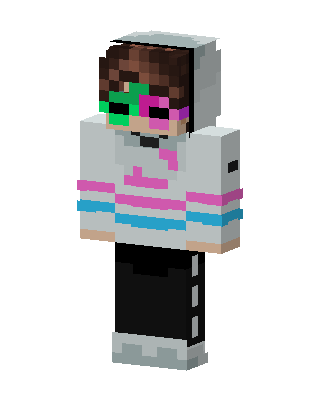 Pride Hoodie Kid skin, 3D preview