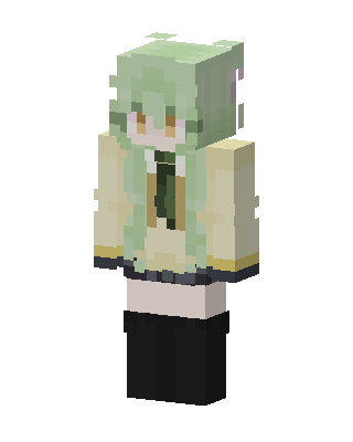 Green Student Girl Minecraft skin