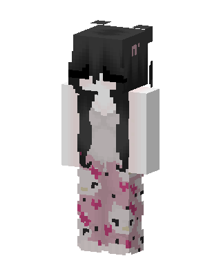 Kitty Pajamas skin, 3D preview