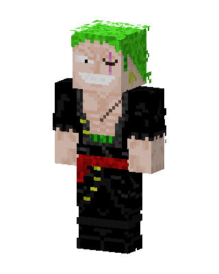 Roronoa Zoro skin, 3D preview