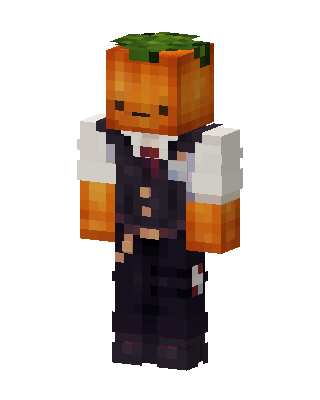 Pumpkin Butler skin, 3D preview