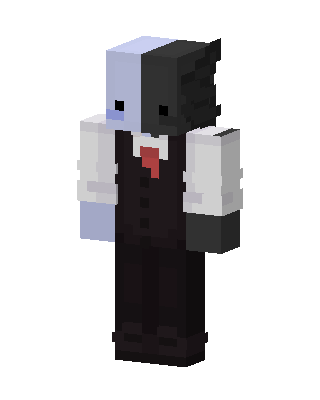 Black Villain Boy Minecraft goth skin