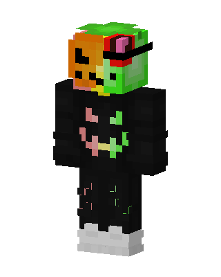 Pumpkin Slime Hoodie skin, 3D preview