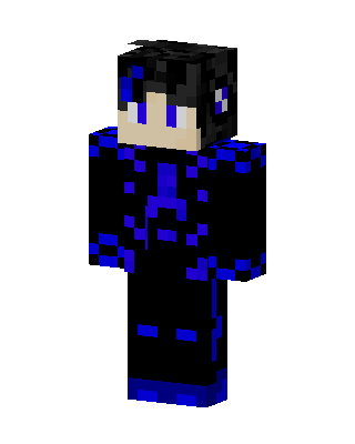 Blue Circuit Ninja skin, 3D preview
