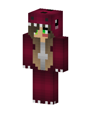 Red Animal Girl Minecraft skin