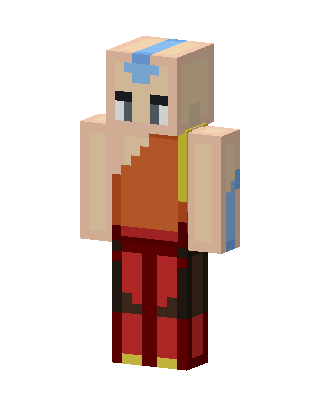 Aang skin, 3D preview