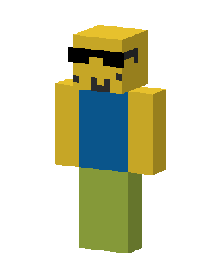Cool Roblox Noob skin, 3D preview