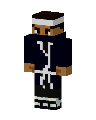 Masked Ninja Robe skin, 3D preview