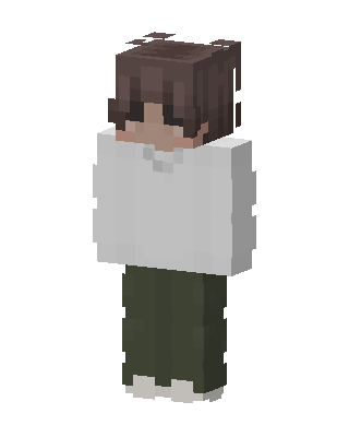 Cozy Sweater Boy skin, 3D preview