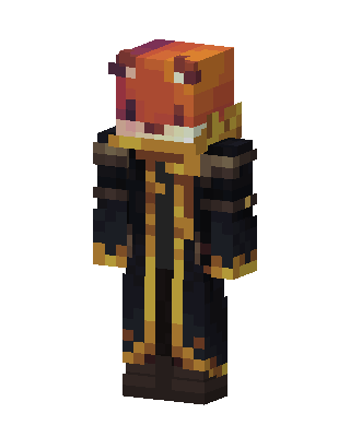 Ember Warlock skin, 3D preview