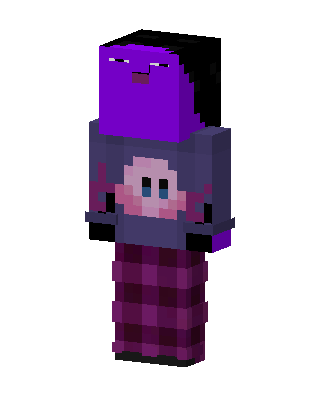 Purple Blob Kirby skin, 3D preview