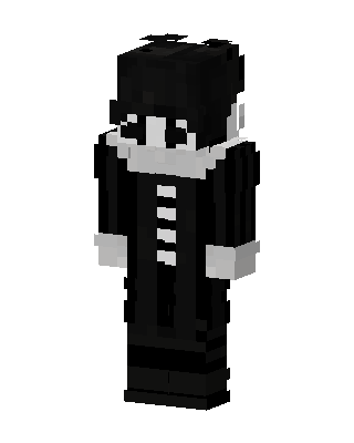 Black Villain Boy skin, 3D preview