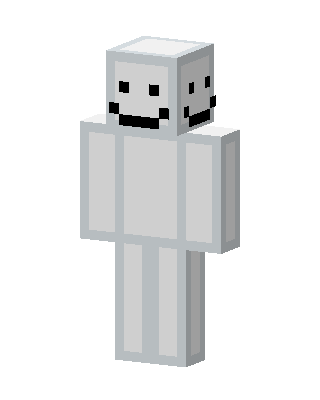 Smiley Ghost skin, 3D preview