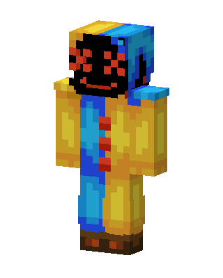 Sunny Clown skin, 3D preview