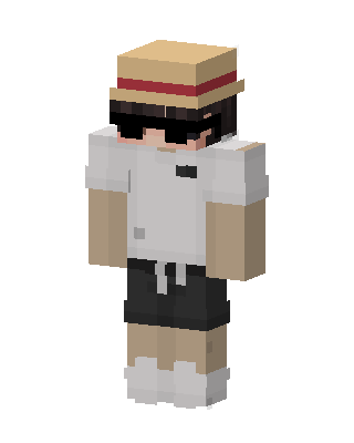 White Player Boy skin, 3D preview