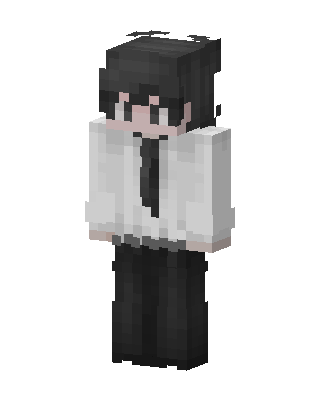 Monochrome Student Minecraft skin
