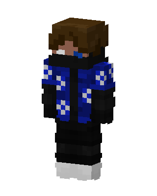 Blue Checker Jacket Minecraft blue skin