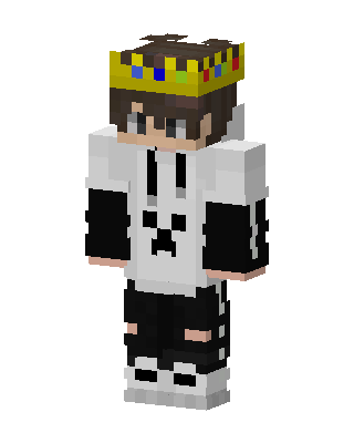 White Player Boy skin, 3D preview