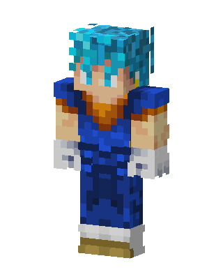 Vegito Blue skin, 3D preview