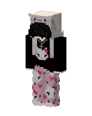 Hello Kitty Pajamas skin, 3D preview