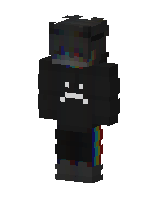 Black Pride Boy skin, 3D preview
