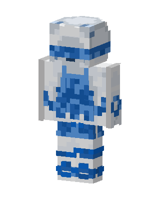 Blue Porcelain skin, 3D preview