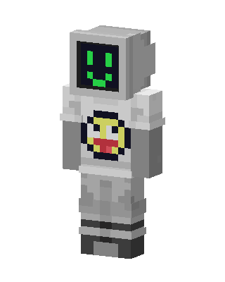 Gray Robot skin, 3D preview