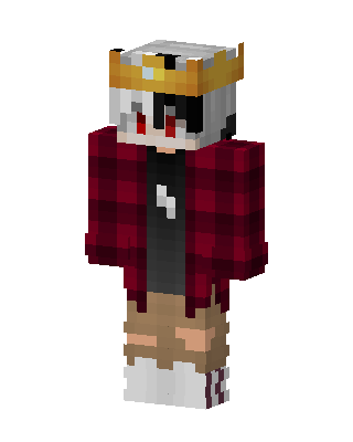 Crowned Flannel Boy skin, 3D preview