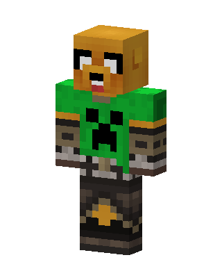 Jake Creeper Shirt skin, 3D preview