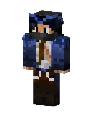 Blue Coat Pirate skin, 3D preview