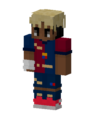 Blaugrana Striker skin, 3D preview