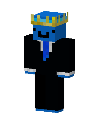 Blue Blob King skin, 3D preview