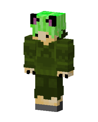 Moss Cat skin, 3D preview