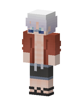 Brown Player Girl skin, 3D preview