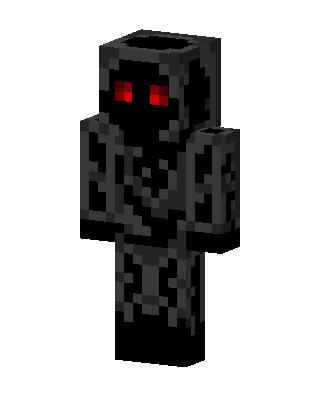 Black Glowing Villain Minecraft skin