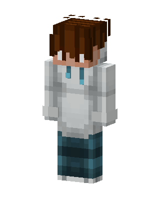 White Player Boy skin, 3D preview