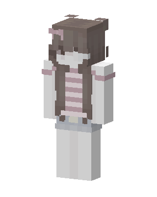 Brown Cutie Girl Minecraft cat girl skin
