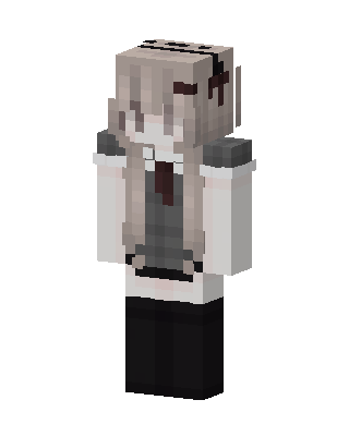 Ash Maid Girl skin, 3D preview