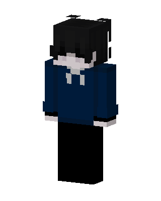 Navy Hoodie Boy Minecraft skin