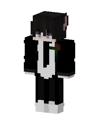 Tuxedo Cat Boy Minecraft skin