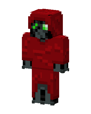 Red Hooded Villain Boy Minecraft skin