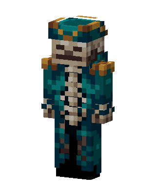 Skeleton Admiral skin, 3D preview