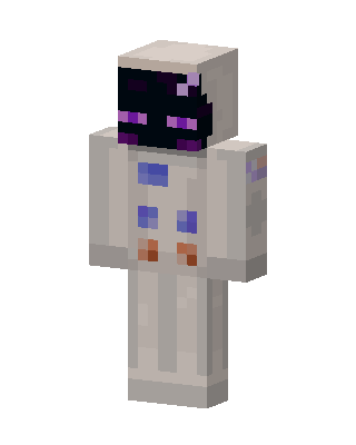White Masked Astronaut skin, 3D preview
