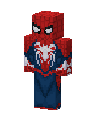 Spider-Man skin, 3D preview